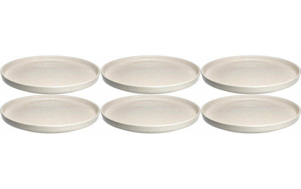 LEONARDO Assiettes pour le petit-déjeuner et à dessert Roma 6 Pièce/s,Blanc