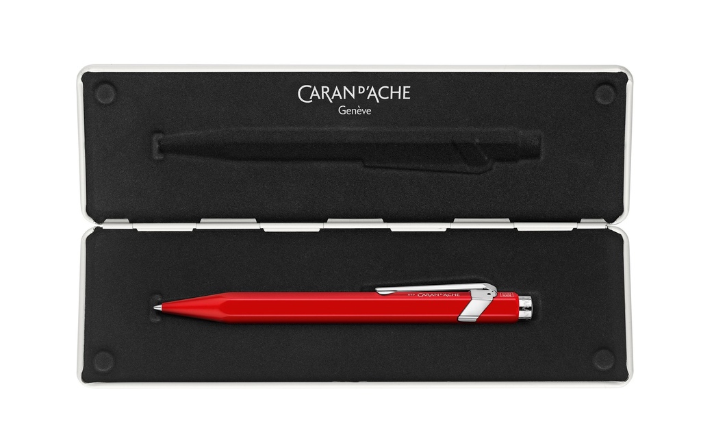CARAN D'ACHE Roller 846 rouge avec étui