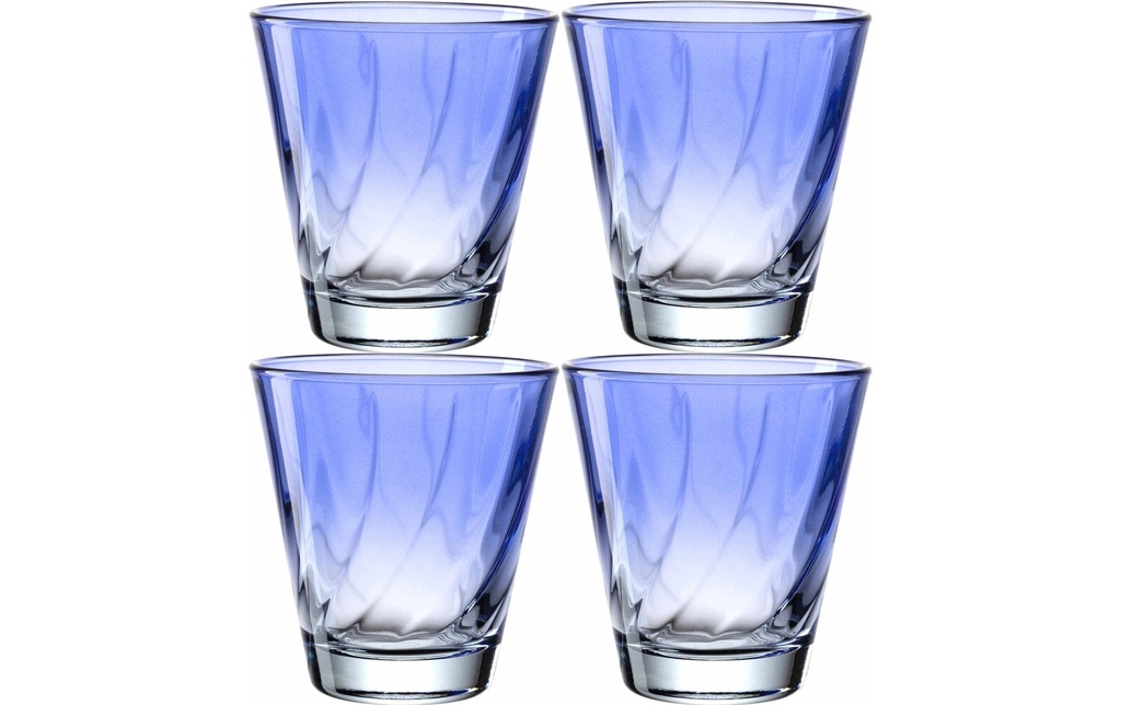 LEONARDO Verre Twist 215 ml, 4 Pièce/s, Bleu