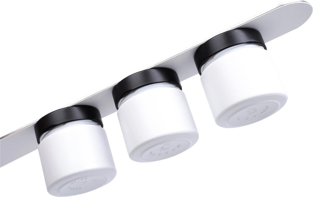Silwy Set de verres magnétiques d'épicerie fine, 0.125 l, Blanc