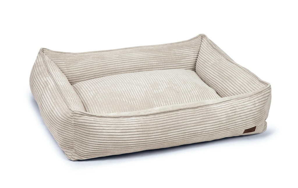 Designed by Lotte Lit Gris clair ribbé 95x80x23cm