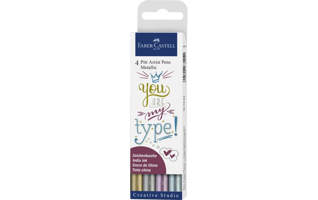 FABER-CASTELL Artist Pen Metallic 4pces (4 pces)