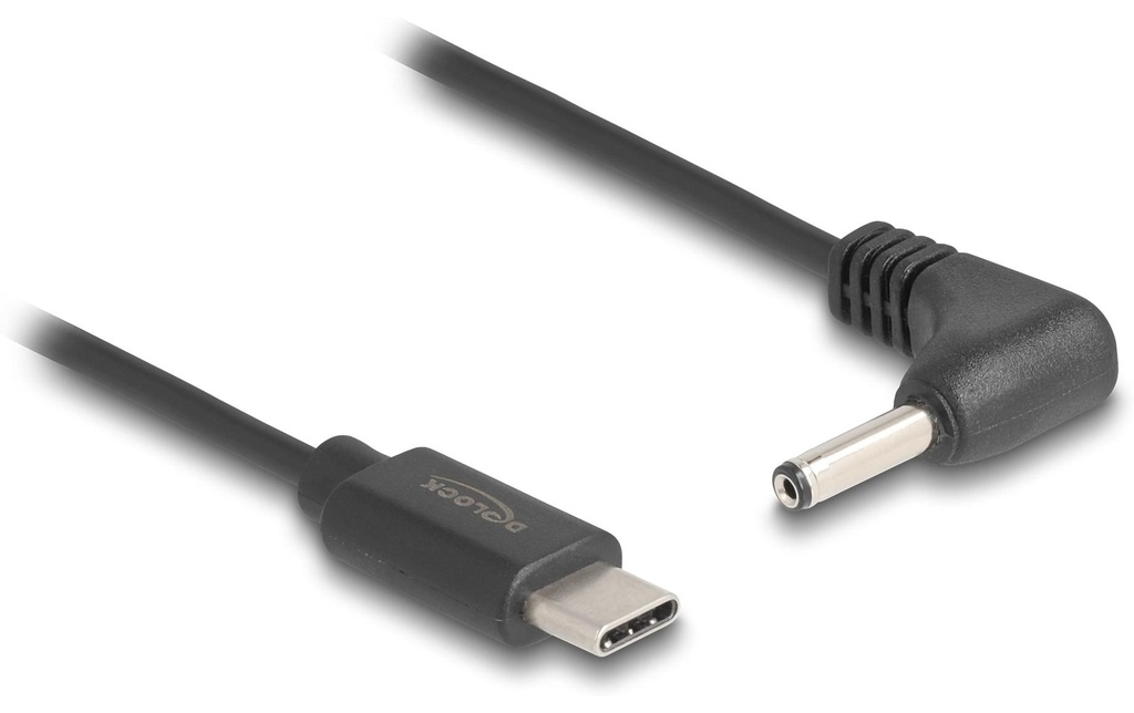 Delock Câble électrique USB Fiche creuse 3.5/1.35 mm USB-C - Spécial 1.5 m