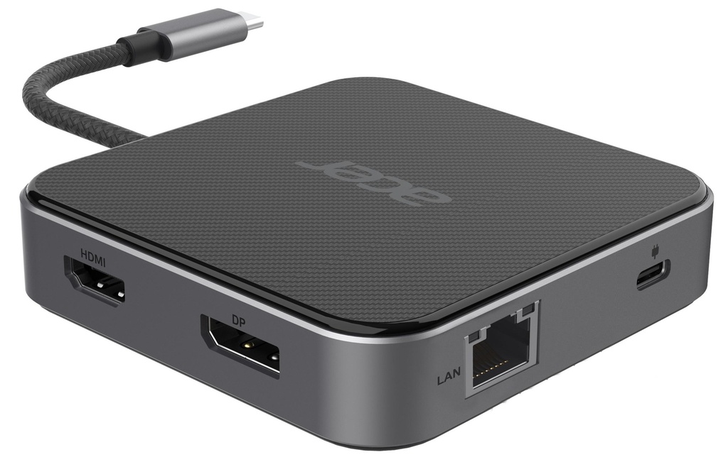 Acer Station d'accueil USB-C Dock Multi Display Hub 8K Dongle 7-in-1