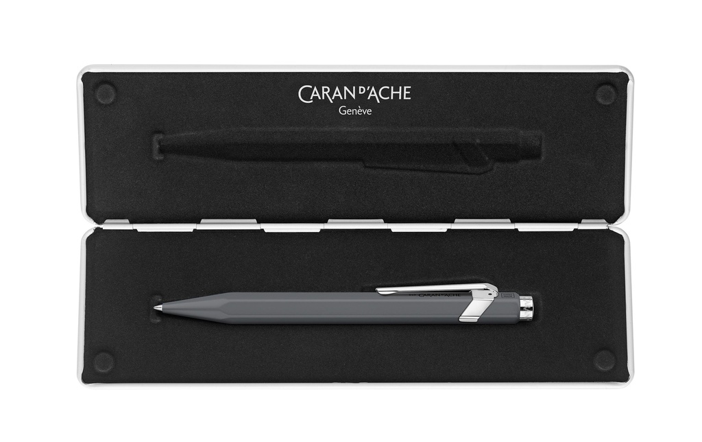 [110846595] CARAN D'ACHE Roller 846 gris avec étui