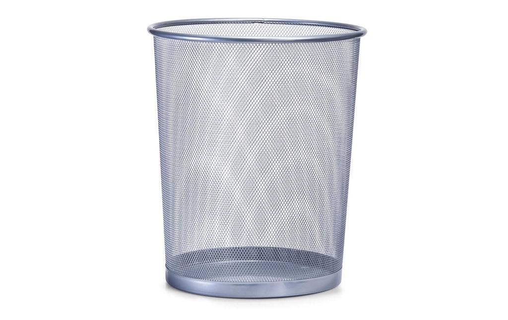 Zeller Present Corbeille à papier 15 l, Argenté