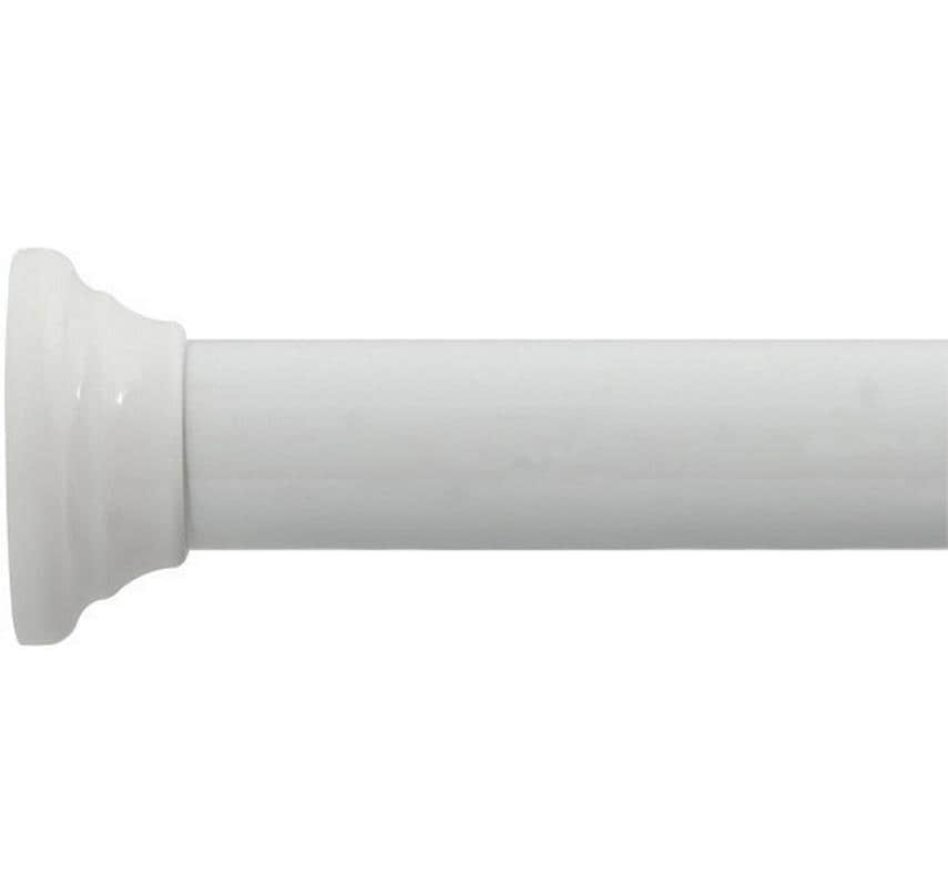 spirella Tringle pour rideau de douche Kreta 125/220 x 3.5 cm, Blanc