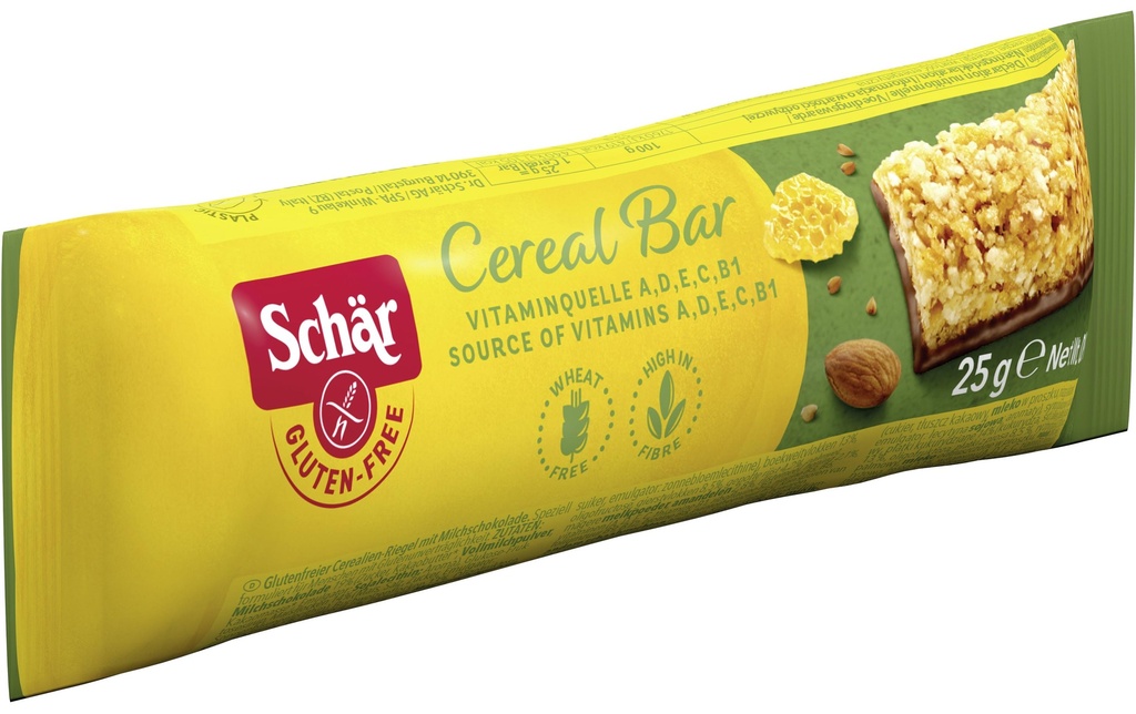Dr.Schär Barre Cereal Bar Vitamin sans gluten 25 g