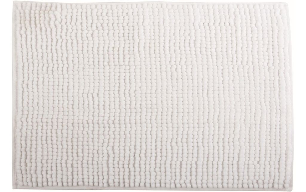 MSV Tapis de bain Chenille 40 x 60 cm, Blanc