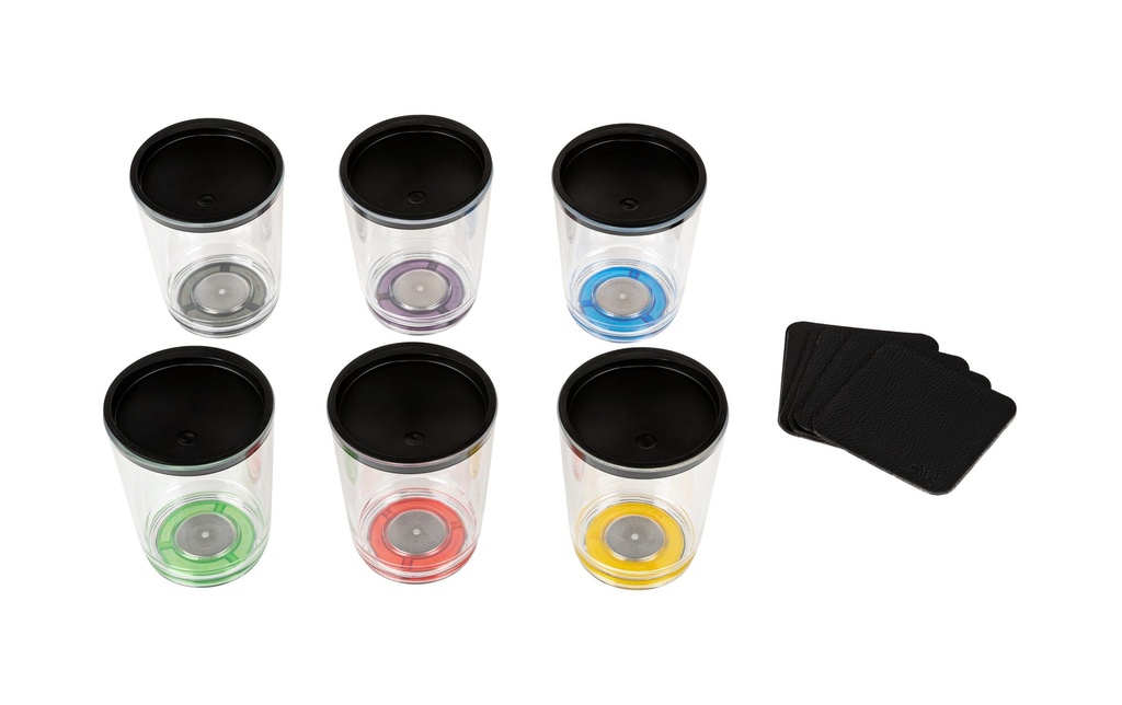 Silwy Gobelet magnétique, set de 6 pièces