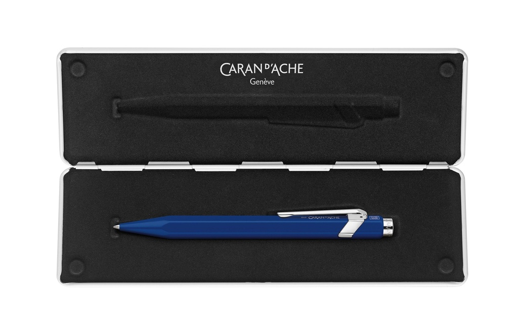 CARAN D'ACHE Roller 846 bleu avec étui