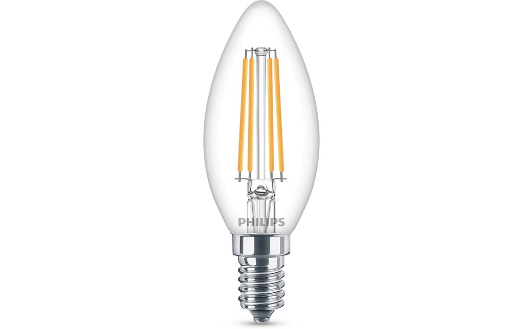 Philips Lampe LEDcla 60W E14 B35 WW CL ND Blanc chaud (WW)