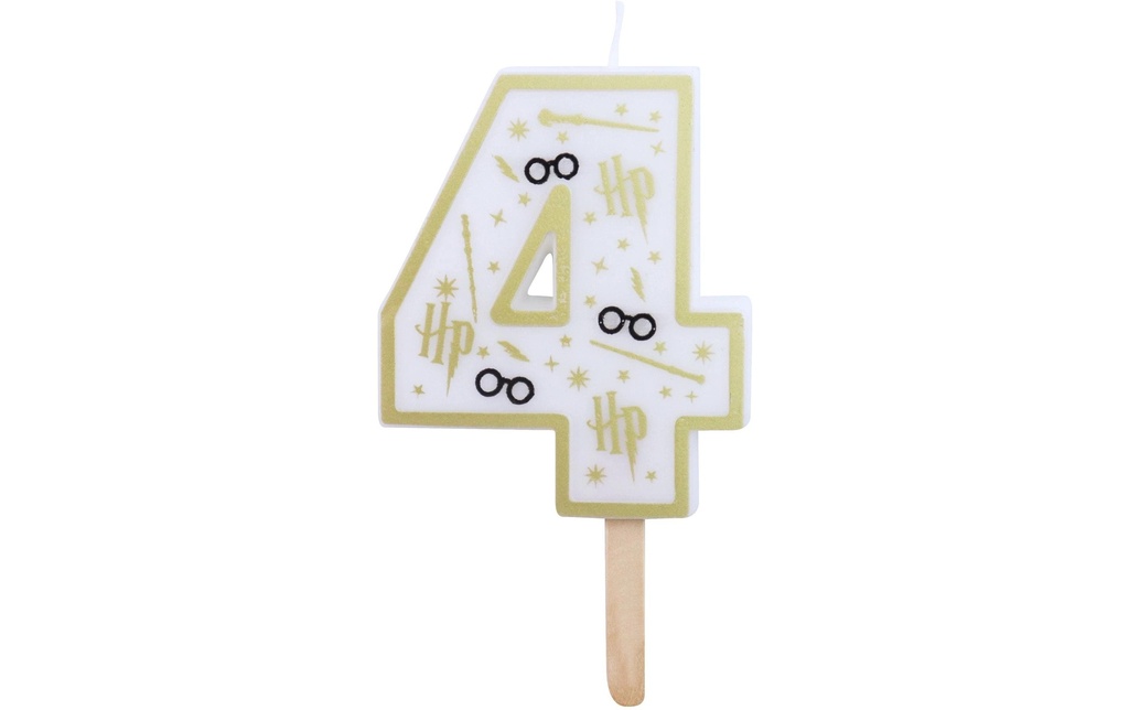 PME Bougie en forme de chiffre Harry Potter N° 4