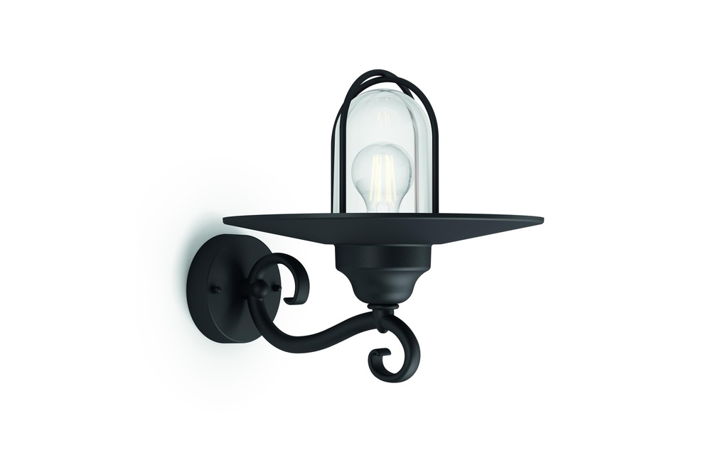 Philips Pasture Applique Noir BE excl LM 1 x 60W