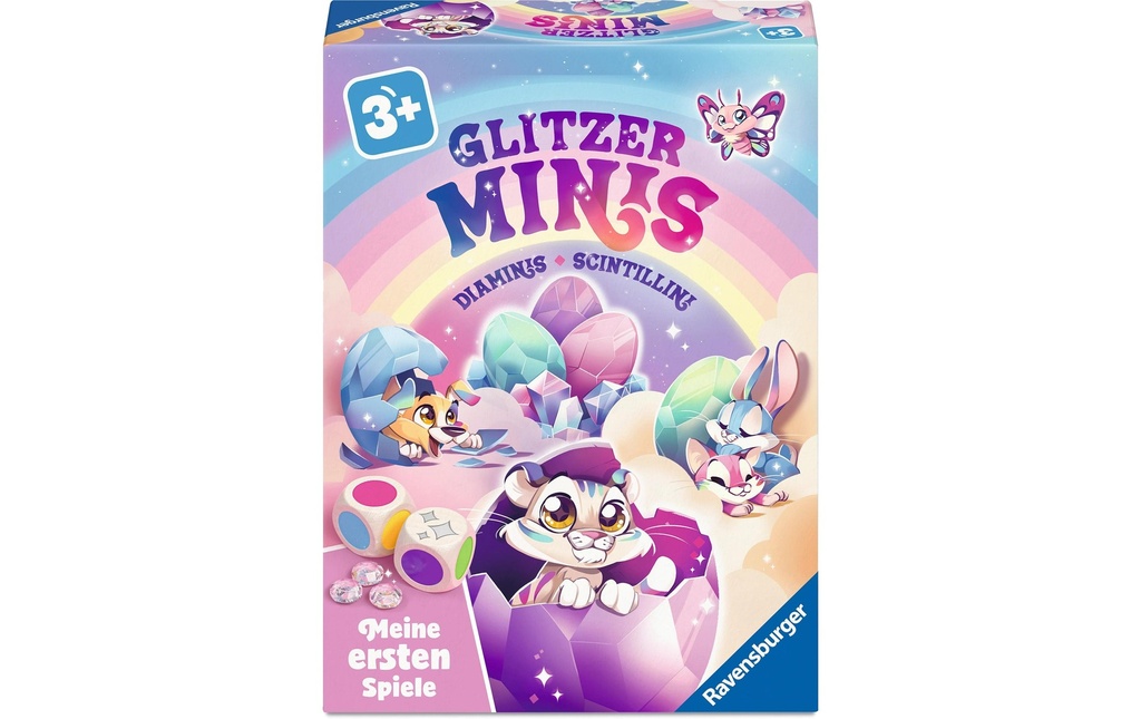 Ravensburger Mes premiers jeux Minis scintillants dès 3 ans, 2-5 joueurs,