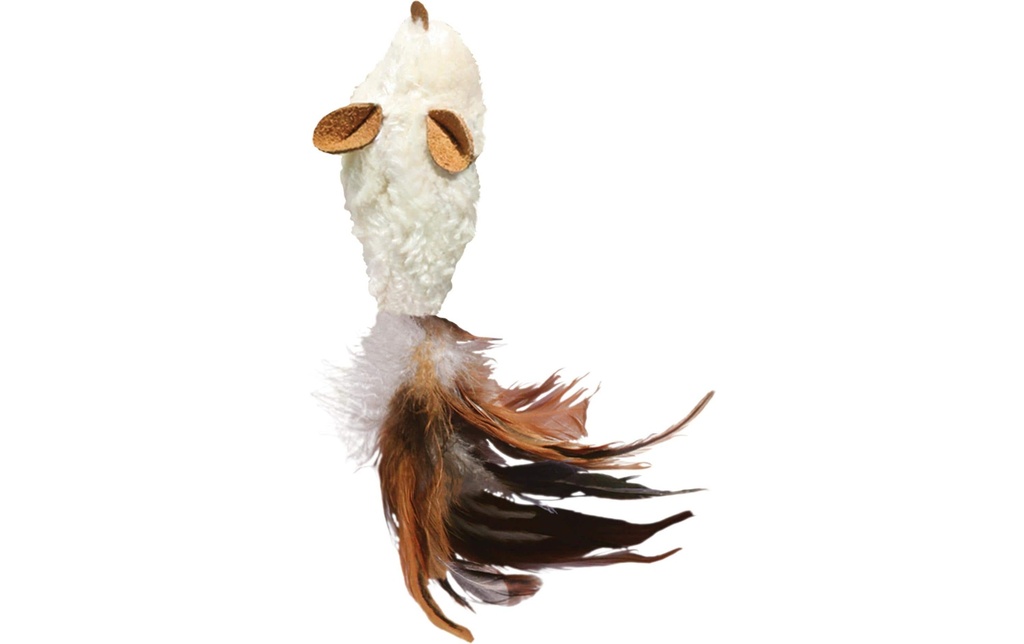 Kong Cat Refillables Souris en peluche avec plumes 12 cm, 40g