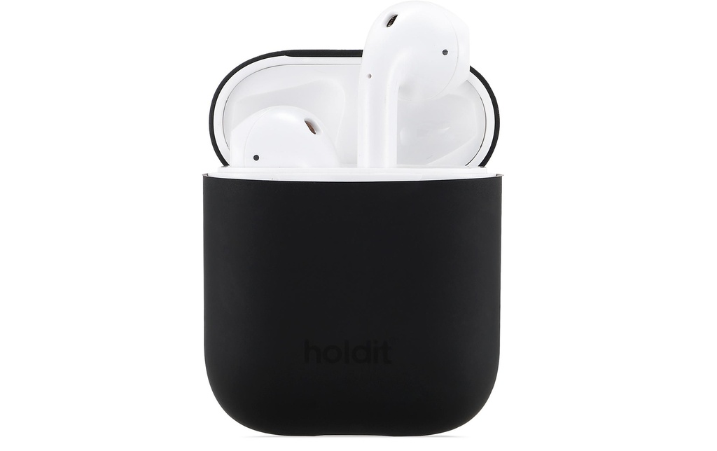 Holdit Mallette de transport Silicone AirPods Noir