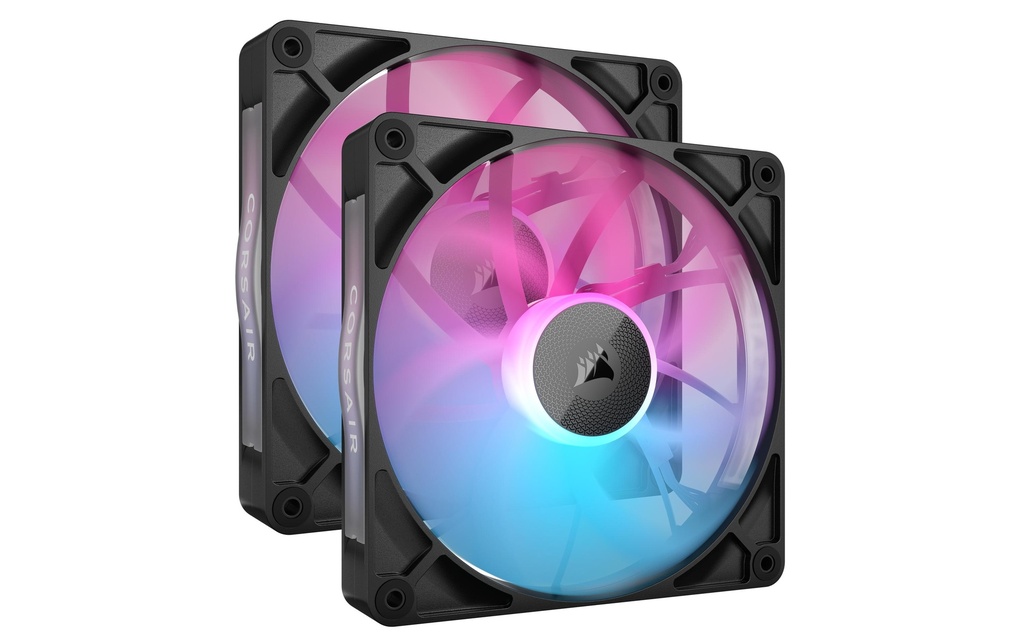 Corsair Ventilateur PC iCUE LINK RX140 RGB Noir, kit de démarrage 2 pièces