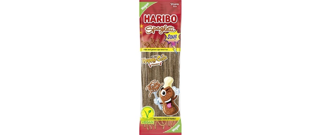 Haribo Bonbons gommeux Spaghetti Cola 200 g