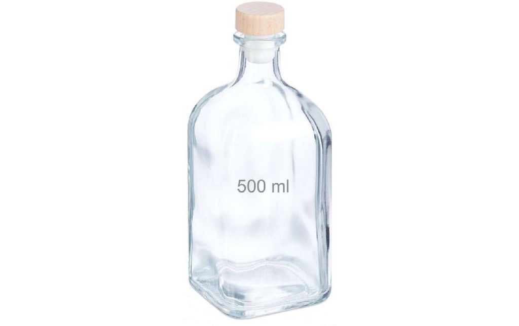 relaxdays Bouteilles pour conserves 500 ml, 6 pièces