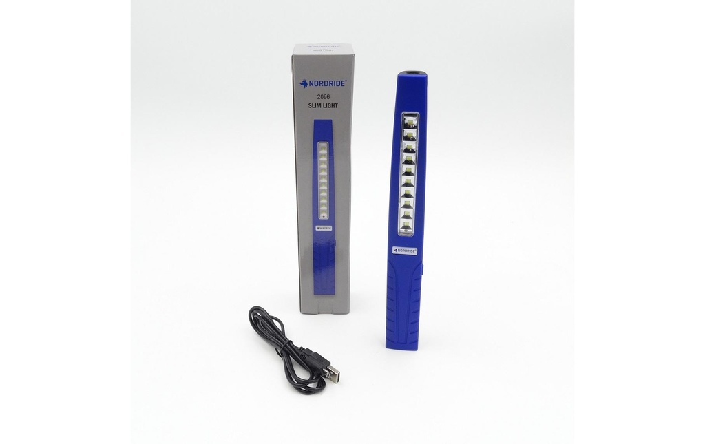 Nordride Lampe de poche Slim Light 400 lumens, IP42, avec aimant