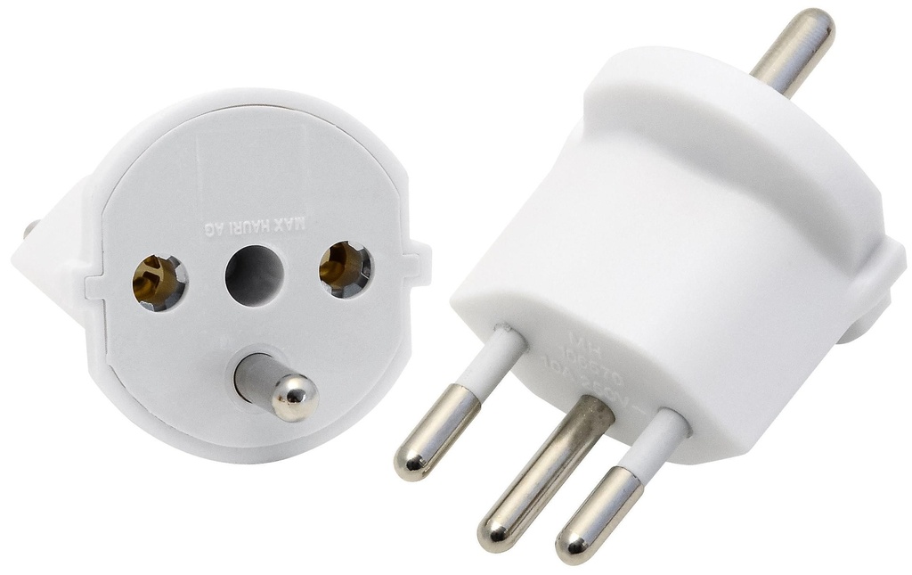 Max Hauri Adaptateur fixe SchuKo – T12 blanc