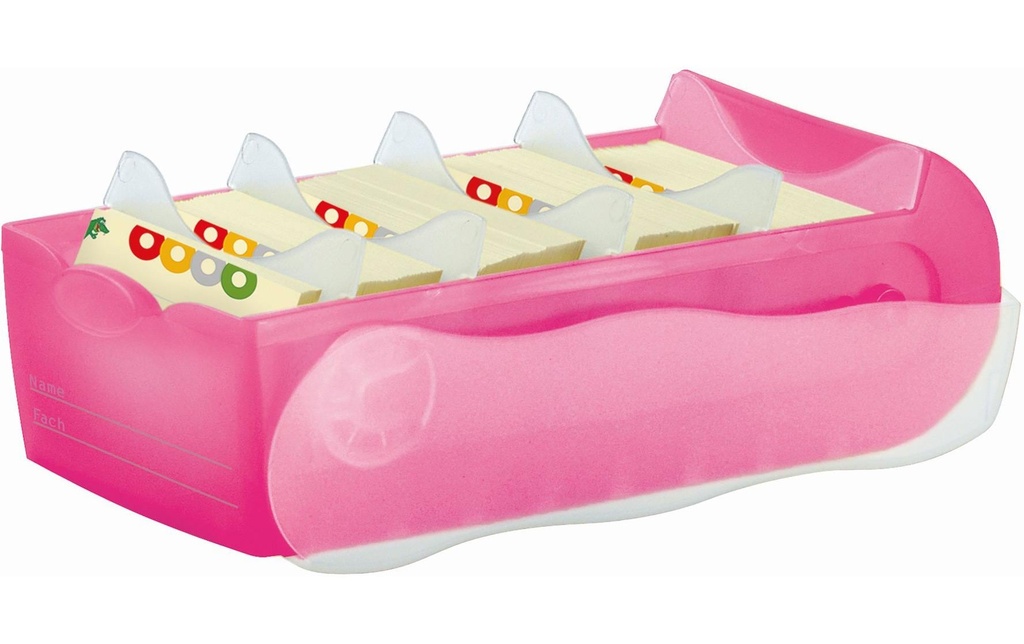 HAN Boîte à fiches Croco A7, Rose