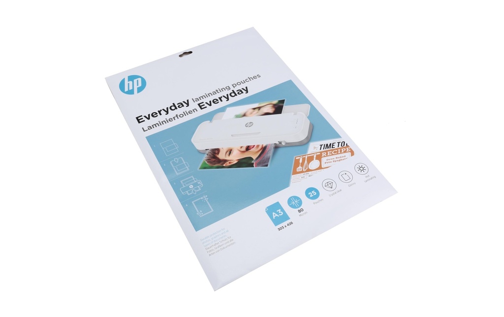 HP Film laminé Everyday A3, 80 µm, 25 Pièce/s, brillant