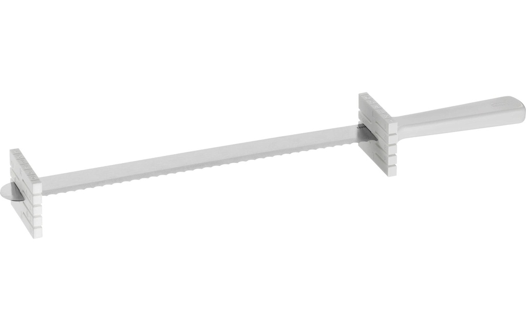 Kaiser Couteau à gâteau avec entretoise, Argenté/Blanc