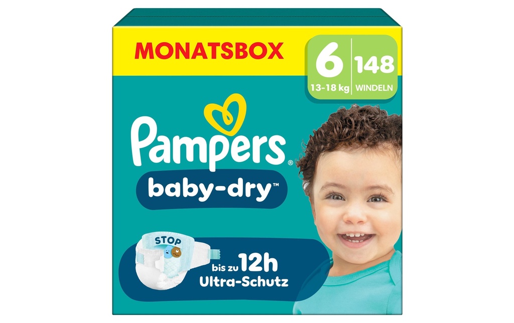 Pampers Couches Baby Dry Extra Large taille 6