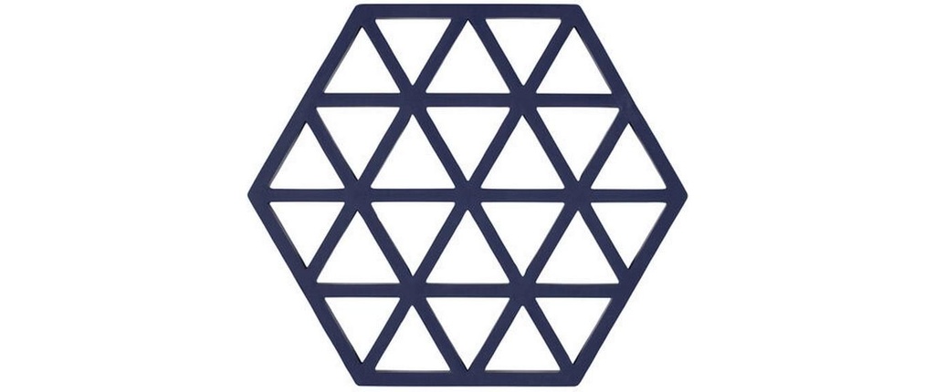 Zone Denmark Dessous de plat Triangles bleu nuit