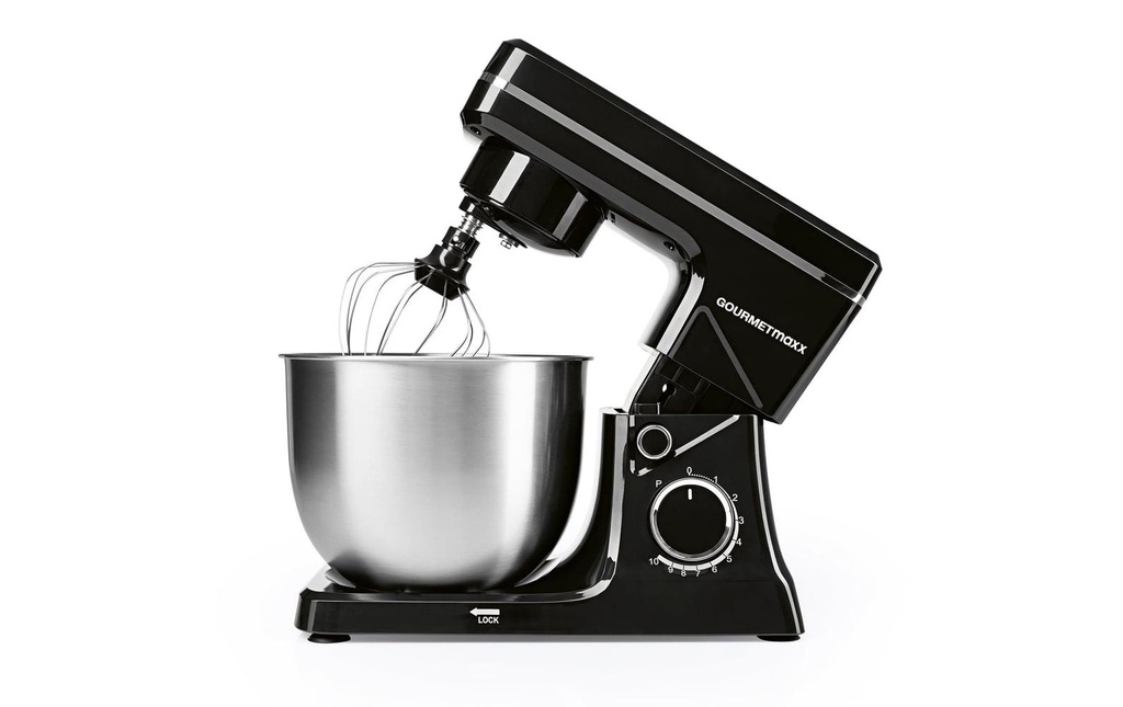 GOURMETmaxx Robot ménager 5 pièces, 3 en 1 Noir