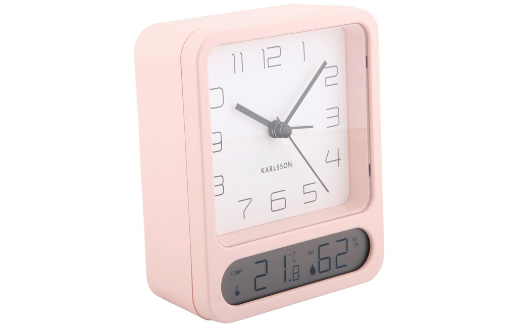 KARLSSON Réveil numérique Duo Soft pink
