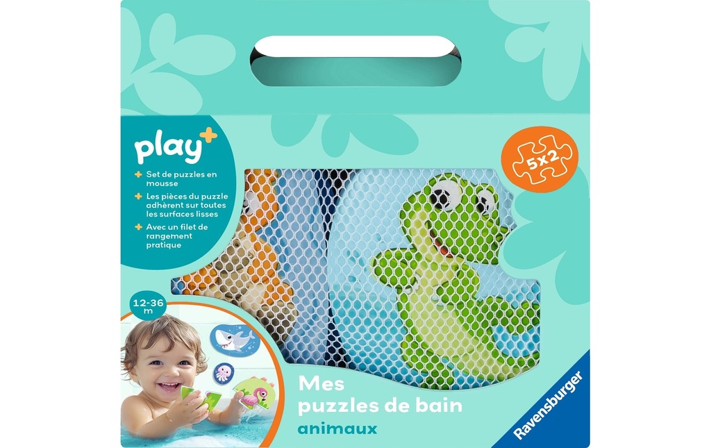 play+ Mes puzzles de bain: animaux FR
