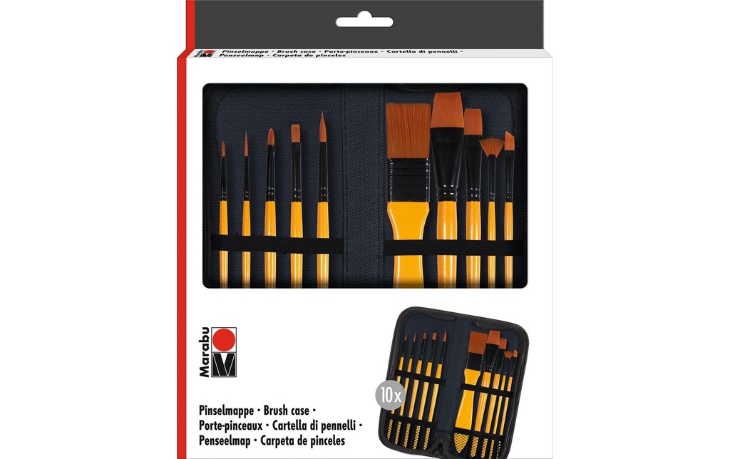 Marabu Pinceau acrylique Set de pinceaux 10 Pièce/s