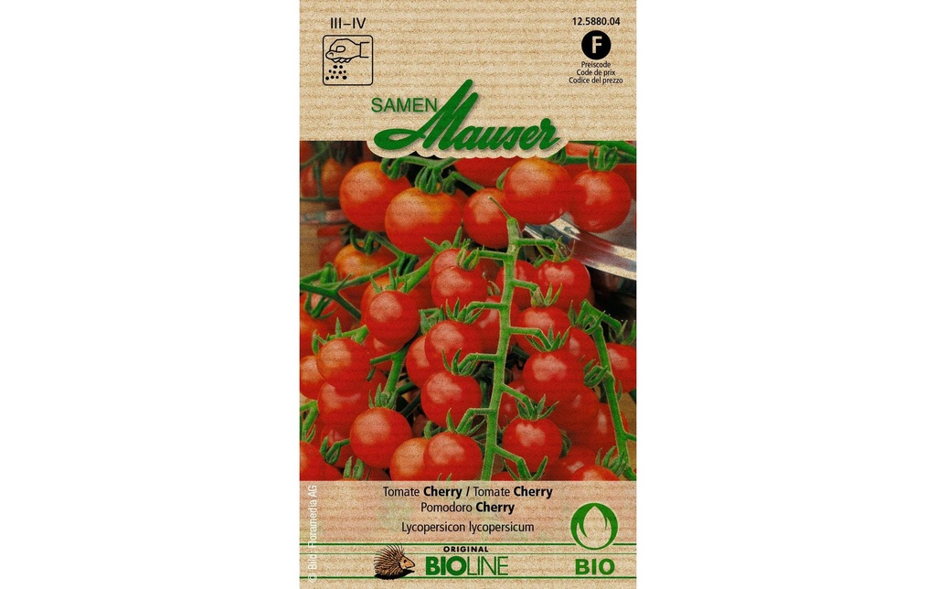 Samen Mauser Semence Bioline Tomate Cerise