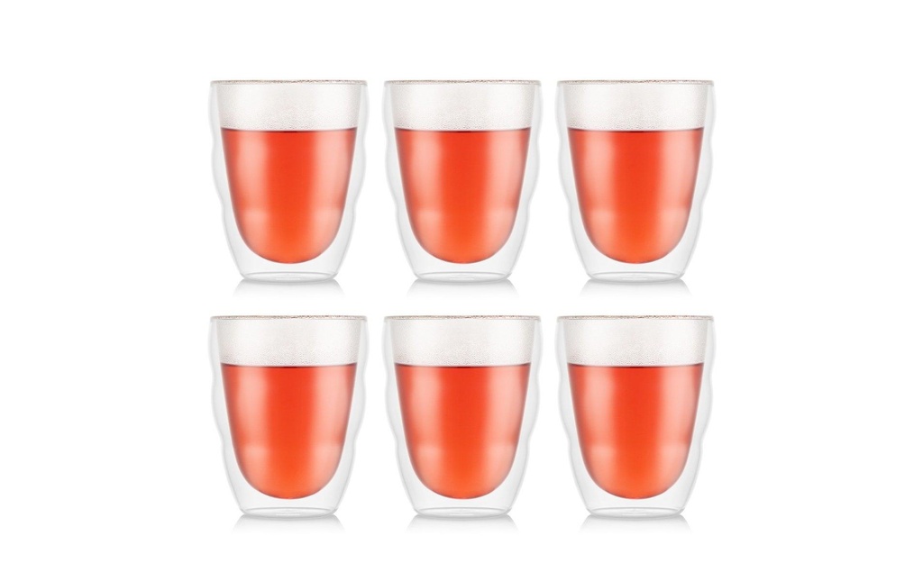 Bodum Verre Pilatus 6 pièces, Transparent, 0.35 l