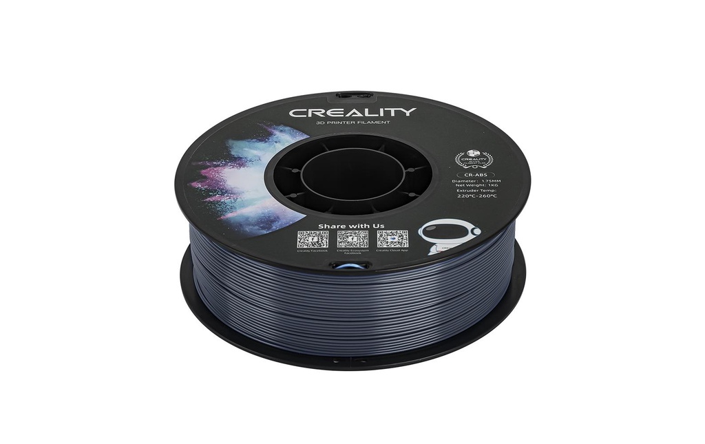Creality Filament ABS, Gris, 1.75 mm, 1 kg