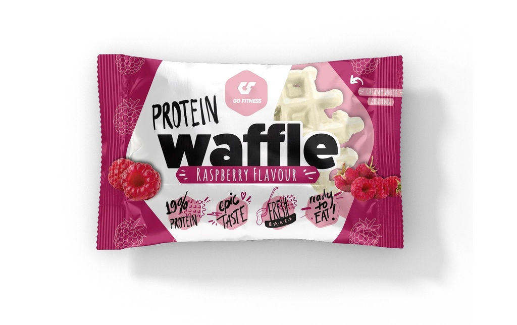 Go Fitness Barre Nutrition Protein Waffle Raspberry 1 x 50g