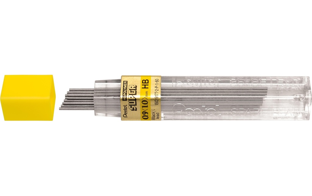 pentel Mine de crayon Hi-Polymer Super 0.9 mm, HB