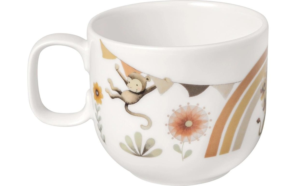 Villeroy & Boch Tasse à boire pour enfants Roar Lion 170 ml, 6 pièces, orange clair