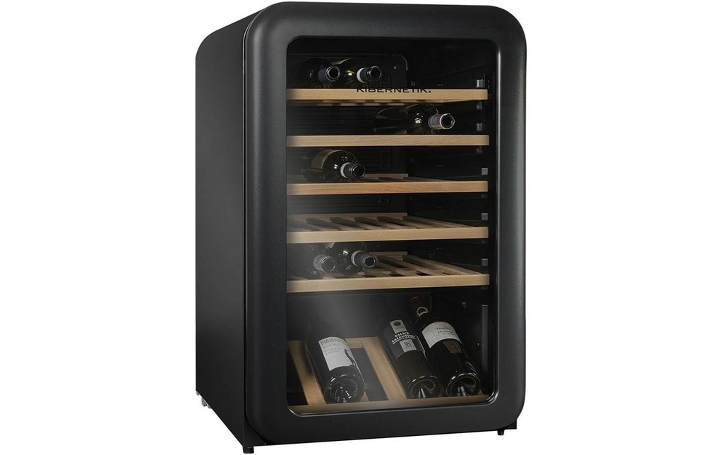 Kibernetik Cave à vin réfrigérée WKH49S Droite, Noir