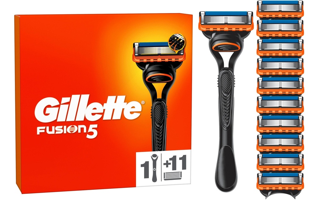 Gillette Rasoir pour hommes Gillette Fusion5 11 + pièce à main