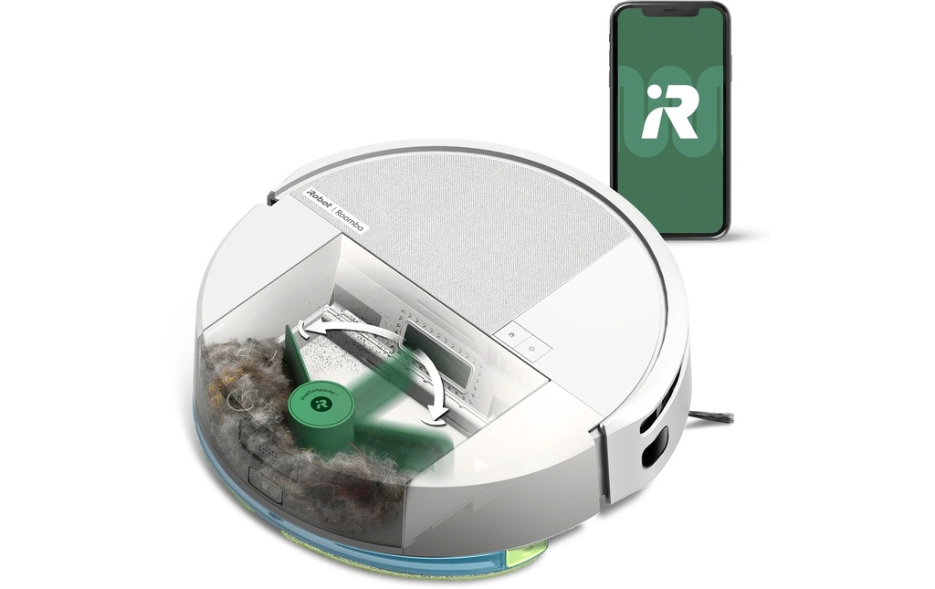 iRobot Robot d’aspiration et d’essuyage Roomba 205 DustCompactor Combo