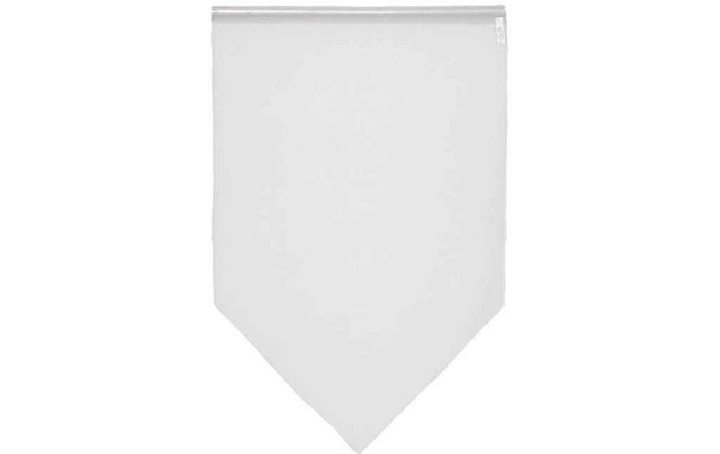 Hubatka Rideau de jour Uni Lot de 2, 45 cm x 60 cm, Blanc