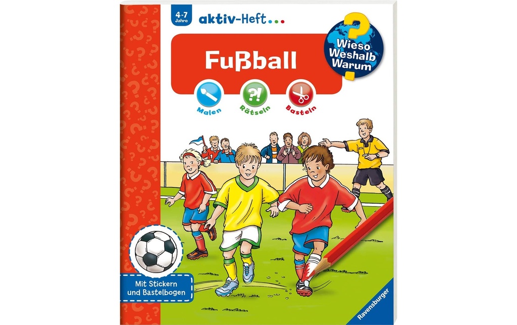 Ravensburger Livres pratiques pour enfants WWW Aktiv-Heft Fussball