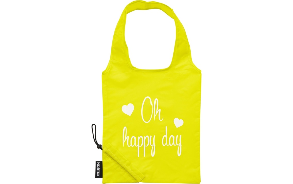 Kolma Sac à provisions RPET «Oh happy day» (jour de fête) Jaune