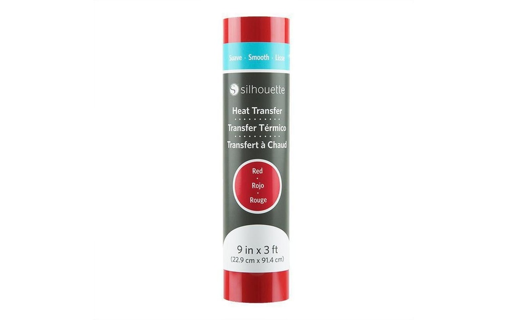 Silhouette Film thermocollant 22.9 x 91.4 cm Rouge, lisse