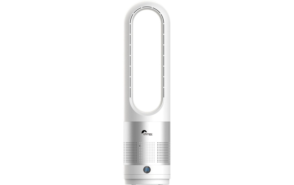 OHMEX Ventilateur sans pales OHM-FAN-0056BL Argenté/Blanc