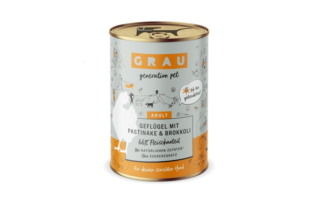 Grau Alimentation humide Volaille, panais, brocoli 400 g